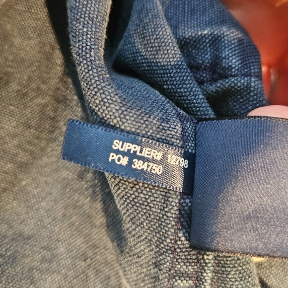 NWOT Ralph Lauren Linen Blend Double Breasted Distressed Denim Jacket, XS - Picture 9 of 9